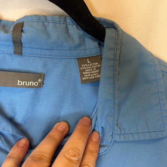 Bruno Blue Button Down - Picture 3 of 5
